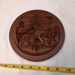 Vintage Carved Wooden Wall Art